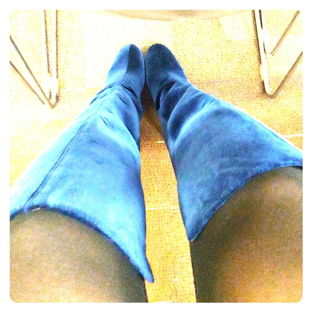 Blue Suede Boots